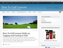 Tablet Screenshot of howtogolflessons.com